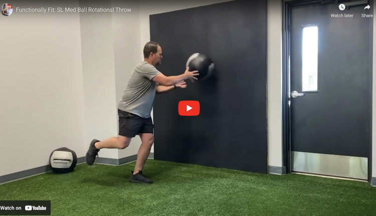Functionally Fit-Med Ball Throw