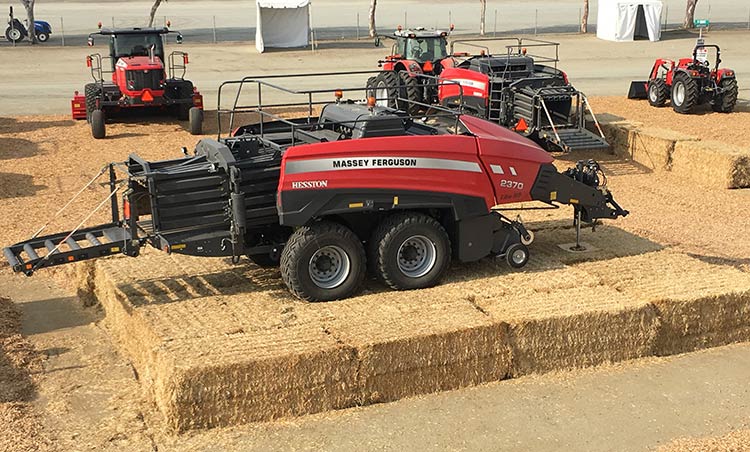 See How Industry S First Class 8 Square Baler Stacks Up During World Ag Expo Hay And Forage Magazine