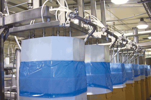 inside milk processing plant