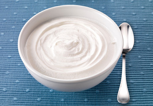 bowl of yogurt