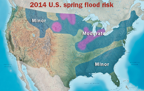 2014 U.S. spring flood risk