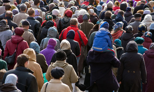 crowded street