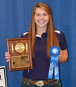 Madeline Meyer, Michigan 4-H, High Individual Junior Dairy Management Contest