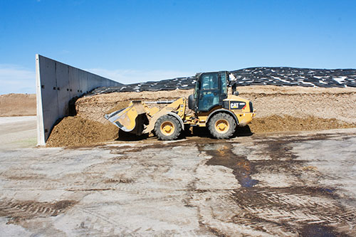 silage pile