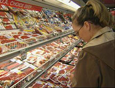 consumer purchasing meat
