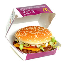 McDonald's burger in Germany