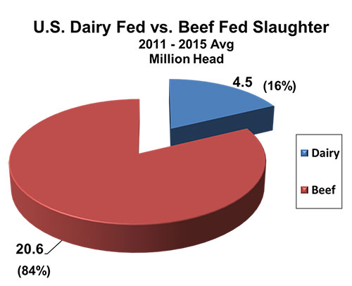 U.S. Dairy Fed vs Beef Fed Slaughter