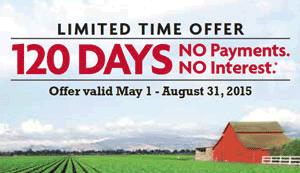 AGCO Plus+ No-Interest, No-Payments Offer
