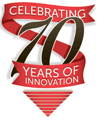 Accelerated Genetics 70th anniversary logo