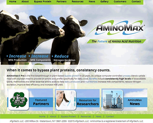 AminoMax website updated