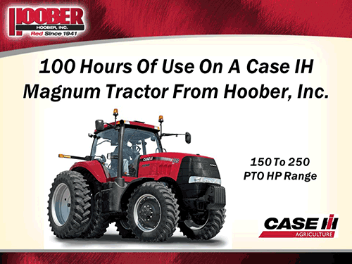 100 hours use of Case IH Magnum Tractor