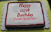 Hoard's Dairyman 127th Birthday cake
