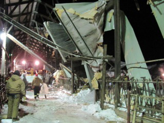 Minglewood barn collapse