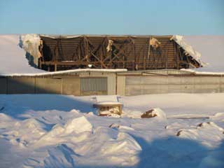 Minglewood barn collapse