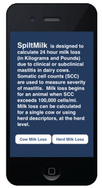 Spilt milk screen shot
