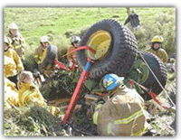 tractor roll-over with injury