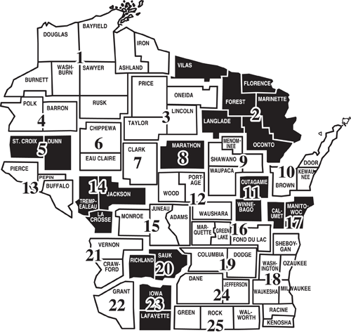 Wisconsin Milk Marketing Board map