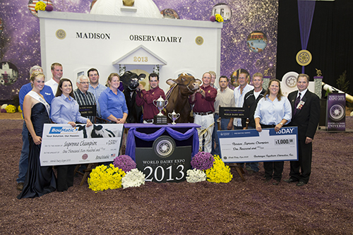 Supreme Champion of Junior Show at 2014 World Dairy Expo