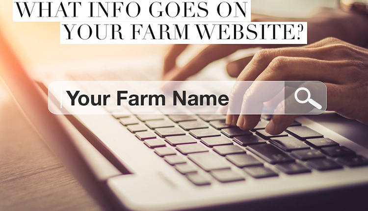 what-info-on-farm-website