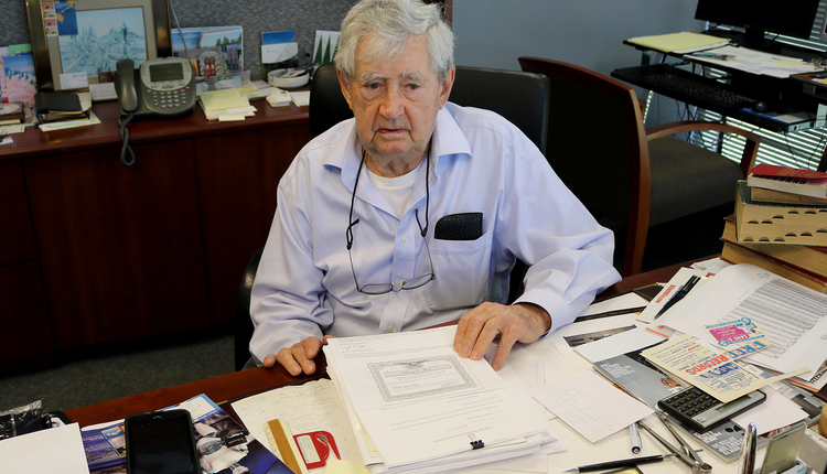 Harry Kirk at desk