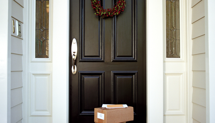 package on doorstep