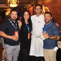  Caption: Eleazar Mondragon, Sofia Alanis, Chef Barclay Dodge and Rodrigo Mondragon 